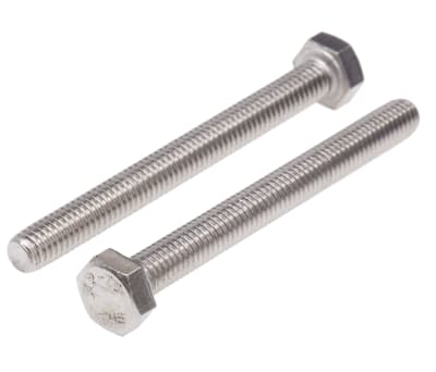 Product image for A2 s/steel hex head set screw,M8x60mm