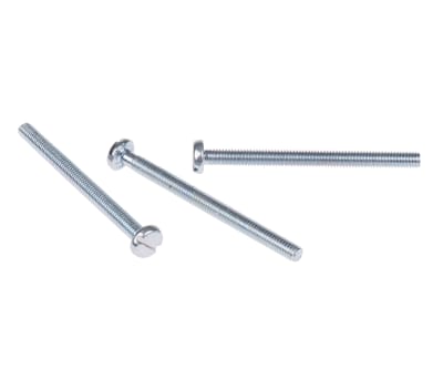 Product image for ZnPt steel slot pan head screw,M4x50mm