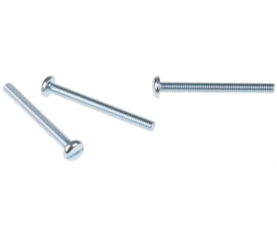 Product image for ZnPt steel slot pan head screw,M5x50mm