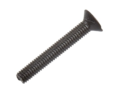 Product image for Blk steel hex skt csk head screw,M3x20mm