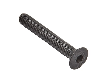 Product image for Blk steel hex skt csk head screw,M3x20mm