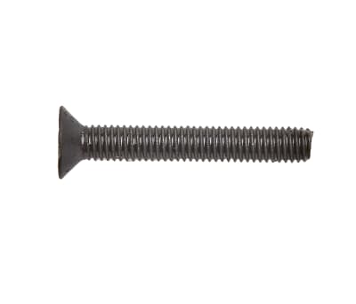 Product image for Blk steel hex skt csk head screw,M3x20mm