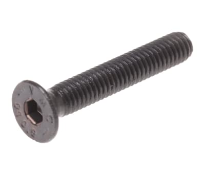 Product image for BLK STEEL HEX SKT CSK HEAD SCREW,M4X25MM