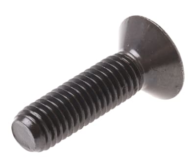 Product image for Blk steel hex skt csk head screw,M8x30mm