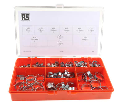 Product image for 200pcs zinc plated steel O clip kit