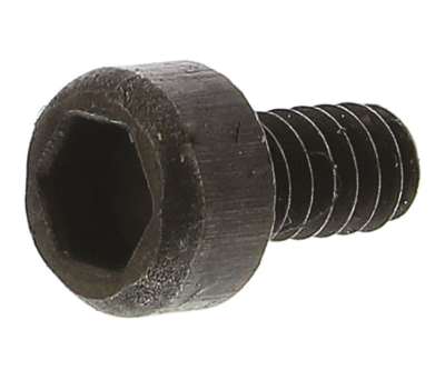 Product image for Blk steel hex skt caphead screw,M1.6x3mm