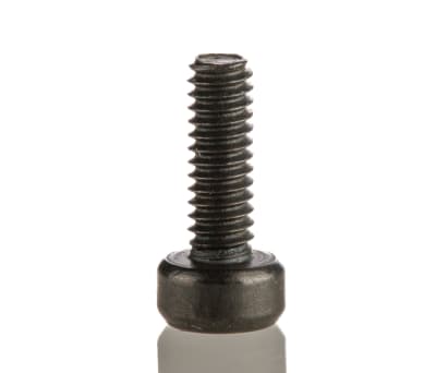 Product image for Blk steel hex skt cap head screw,M2x6mm