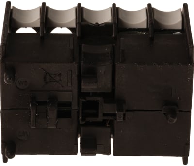 Product image for Eaton Auxiliary Contact - 1NO/1NC, 2 Contact, Front Mount, 2.5 A dc, 4 A ac