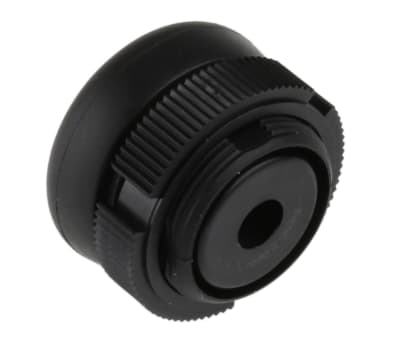 Product image for Round white head for push button, booted