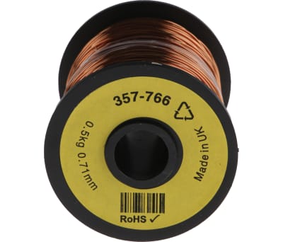 Product image for Insulated copper wire,21awg 120m