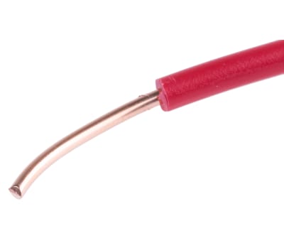 Product image for Red rigid switchgear cable,1/1.38mm