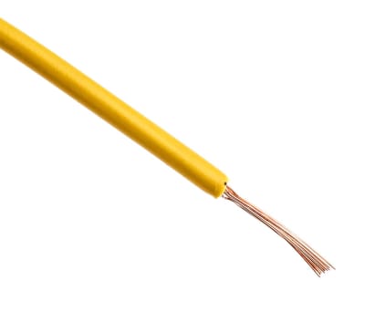 Product image for 2491X yellow equipment wire,.5sq.mm 100m