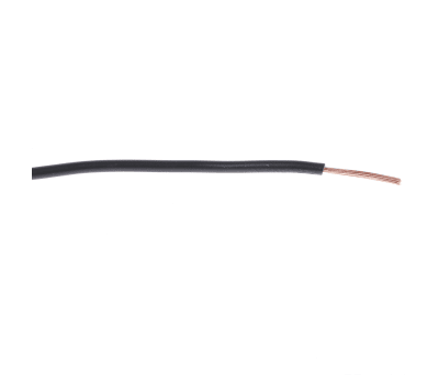 Product image for 2491X black equipment wire,.75sq.mm 100m