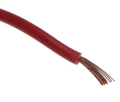 Product image for 2491X red equipment wire,0.75sq.mm 100m