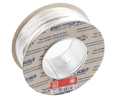 Product image for 2491X white equipment wire,.75sq.mm 100m