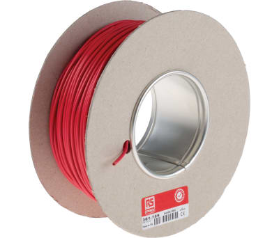 Product image for 2491X red equipment wire,1sq.mm 100m