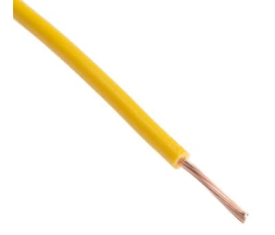 Product image for 2491X yellow equipment wire,1sq.mm 100m