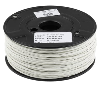 Product image for TYPE44(R) SCRND&JKD TW PAIR BK/WH 24AWG