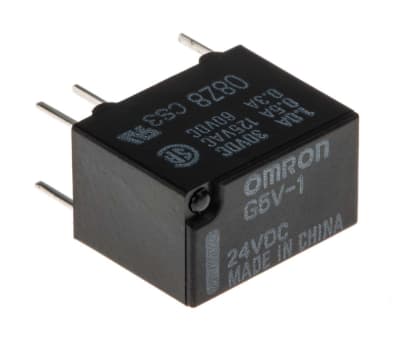 Product image for SPDT PCB RELAY,1A 24VDC COIL 3840OHM