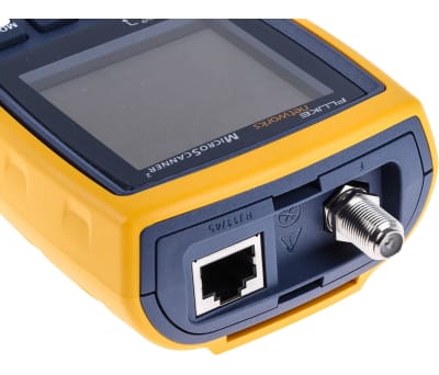 Product image for Fluke Networks Cable Tester Coaxial, RJ11, RJ45, MICROSCANNER 2