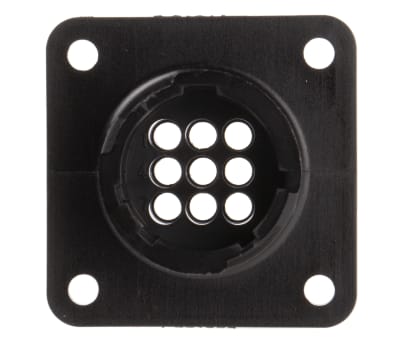 Product image for 9way pin contact fixed receptacle,13A