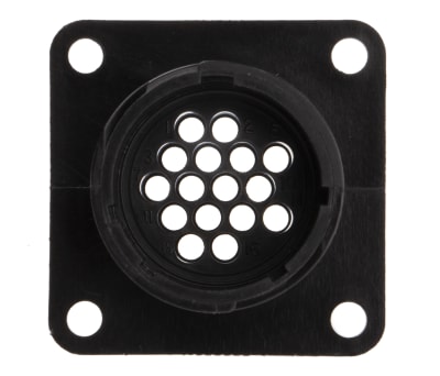 Product image for 16 way pin contact fixed receptacle,13A