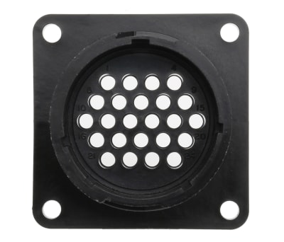 Product image for 24 way pin contact fixed receptacle,13A