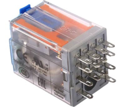 Product image for 4PDT PLUG-IN RELAY, 5A 24VDC COIL