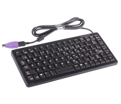 Product image for CHERRY BLACK COMPACT KEYBOARD, USB & PS2