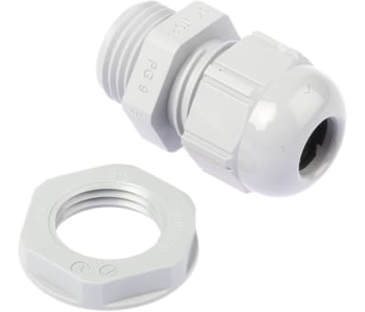 Product image for Cable gland, nylon, grey, PG9, IP68