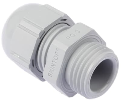 Product image for Cable gland, nylon, grey, PG9, IP68