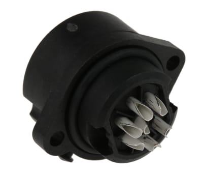 Product image for 6P+E ECOMATE STR. CHASSIS MOUNT SOCKET