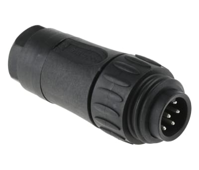 Product image for 6P+E ECOMATE STR CABLE MOUNT PLUG PG13.5