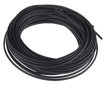 Product image for Black acrylic heat resistant braid,2mm