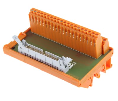 Product image for 40 way IDC header DIN rail terminal