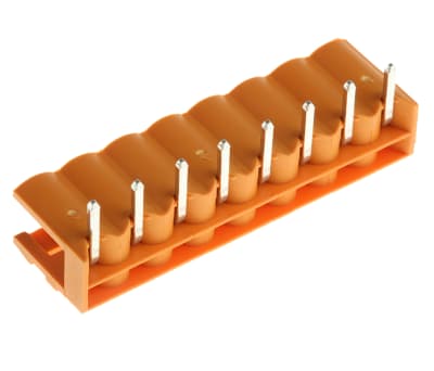 Product image for 8 WAY HORIZONTAL OPEN ENDS PCB HEADER