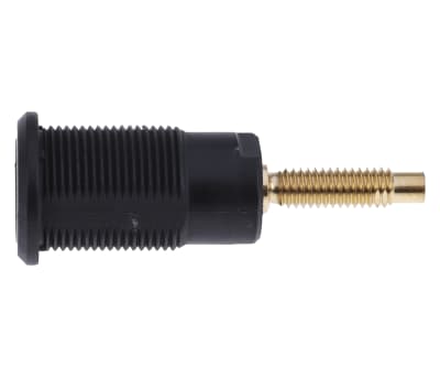 Product image for Staubli Black Female Banana Socket - Solder Termination, 1000V, 32A