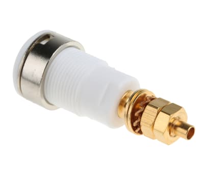 Product image for White shrouded stud socket,4mm