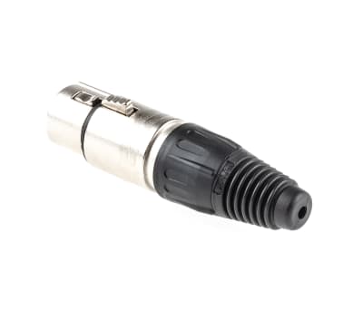 Product image for 3 WAY NICKEL FINISH XLR CABLE SOCKET,16A