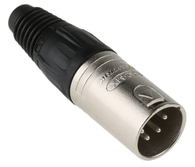 Product image for 4 WAY NICKEL FINISH XLR CABLE PLUG,10A