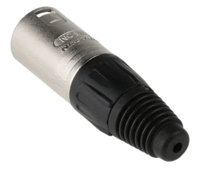 Product image for 4 WAY NICKEL FINISH XLR CABLE PLUG,10A