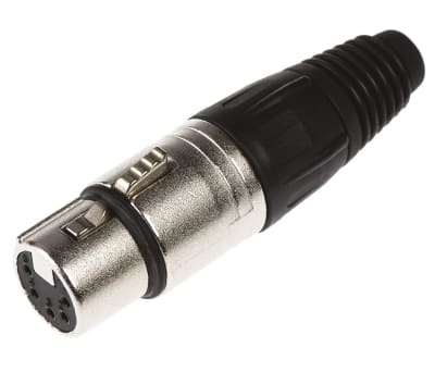 Product image for 5WAY NICKEL FINISH XLR CABLE SOCKET,7.5A