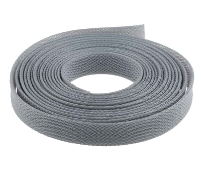 Product image for Grey Expandable braided sleeve,20mm dia