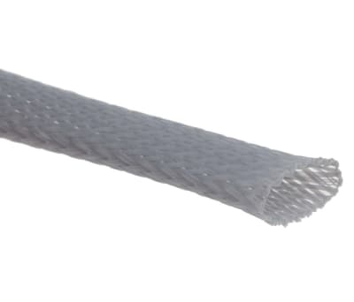 Product image for Grey Expandable braided sleeve,15mm dia