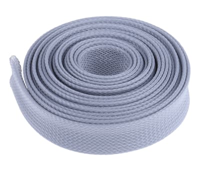 Product image for Grey Expandable braided sleeve,40mm dia