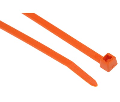 Product image for Orange nylon cable tie 200x4.6mm