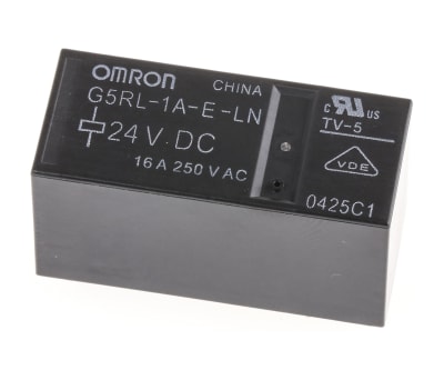 Product image for SILENT SPST POWER RELAY, 16A 24VDC COIL