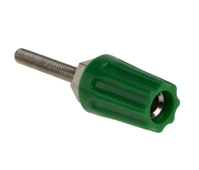 Product image for Green insulated terminal,4mm socket