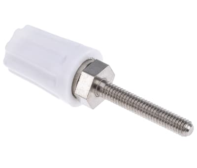 Product image for White insulated terminal,4mm socket