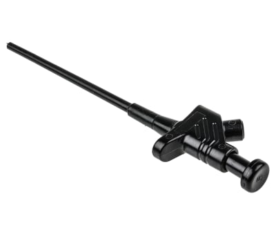 Product image for Black low voltage flexible probe,4mm plg